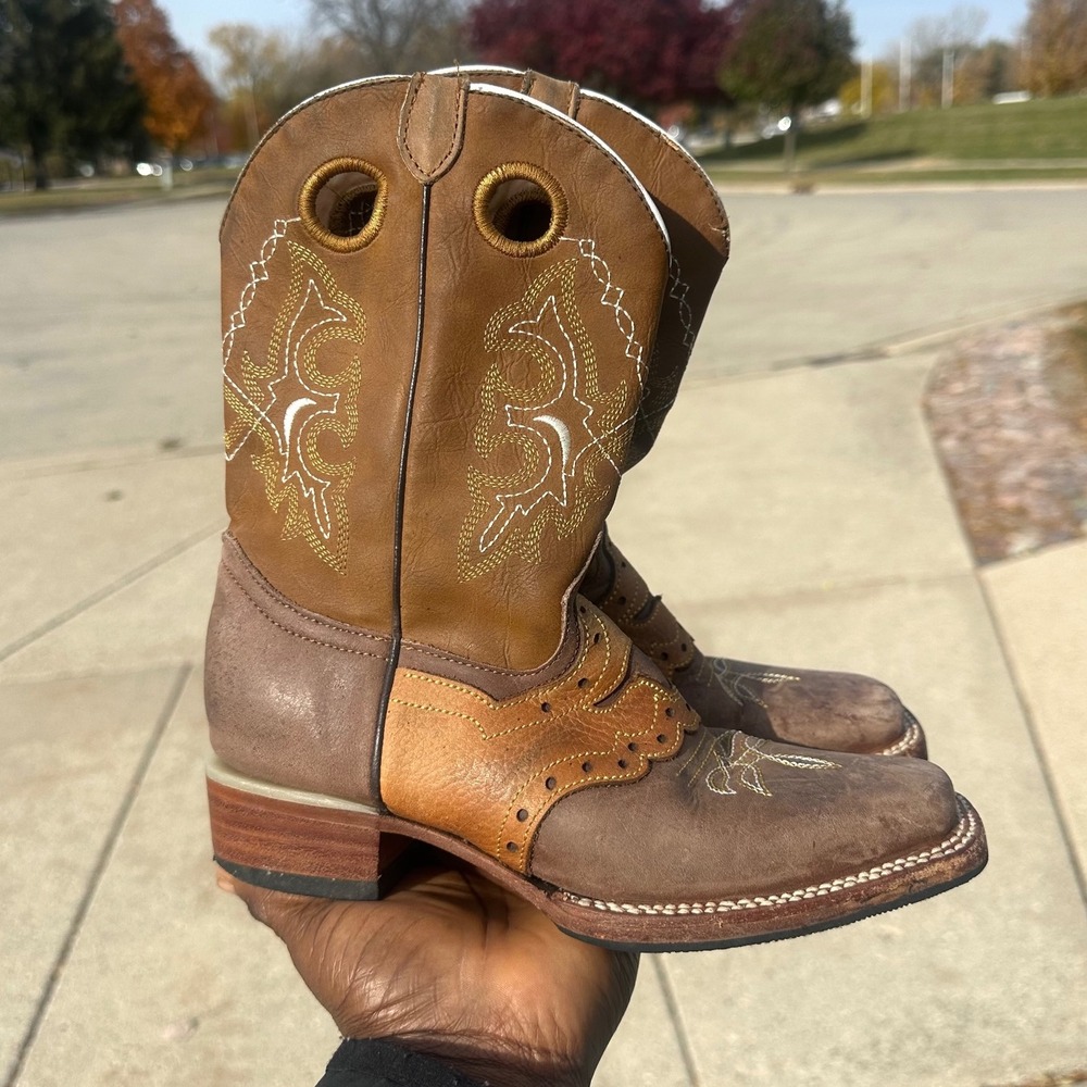 Ranchers Boots Co. Square Toe Western Boots Women's Size Size 22 US Size 5 Tan - Picture 10 of 15